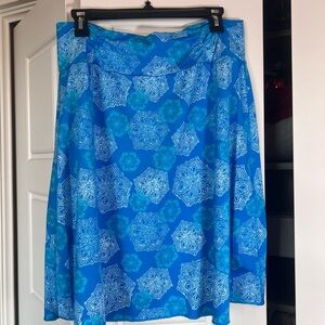 Blue Patterned Skirt